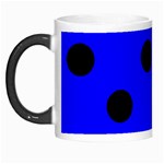 Polka Dots - Black on Blue Morph Mug