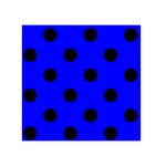 Polka Dots - Black on Blue Greeting Card 5  x 7 