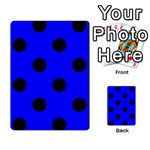 Polka Dots - Black on Blue Multi-purpose Cards (Rectangle)