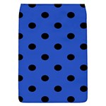 Polka Dots - Black on Cerulean Blue Removable Flap Cover (S)