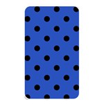 Polka Dots - Black on Cerulean Blue Memory Card Reader (Rectangular)