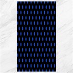 Polka Dots - Cerulean Blue on Black Canvas 40  x 72 