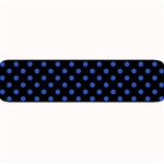 Polka Dots - Cerulean Blue on Black Medium Bar Mat
