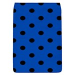 Polka Dots - Black on Cobalt Blue Removable Flap Cover (S)