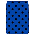 Polka Dots - Black on Cobalt Blue Removable Flap Cover (L)