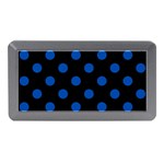 Polka Dots - Cobalt Blue on Black Memory Card Reader (Mini)