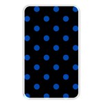 Polka Dots - Cobalt Blue on Black Memory Card Reader (Rectangular)