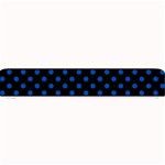 Polka Dots - Cobalt Blue on Black Small Bar Mat