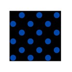 Polka Dots - Cobalt Blue on Black Greeting Card 5  x 7 
