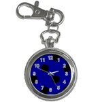 Polka Dots - Black on Dark Blue Key Chain Watch