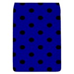 Polka Dots - Black on Dark Blue Removable Flap Cover (S)