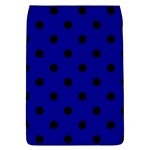 Polka Dots - Black on Dark Blue Removable Flap Cover (L)