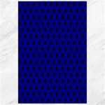 Polka Dots - Black on Dark Blue Canvas 24  x 36 