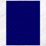 Polka Dots - Black on Dark Blue Canvas 36  x 48 