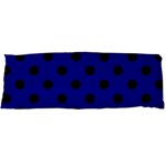 Polka Dots - Black on Dark Blue Body Pillow Case Dakimakura (Two Sides)