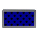 Polka Dots - Black on Dark Blue Memory Card Reader (Mini)