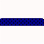 Polka Dots - Black on Dark Blue Small Bar Mat