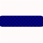 Polka Dots - Black on Dark Blue Medium Bar Mat