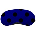 Polka Dots - Black on Dark Blue Sleeping Mask
