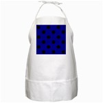 Polka Dots - Black on Dark Blue BBQ Apron