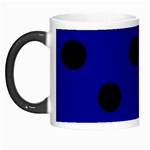 Polka Dots - Black on Dark Blue Morph Mug