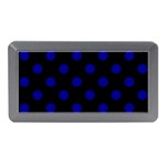 Polka Dots - Dark Blue on Black Memory Card Reader (Mini)
