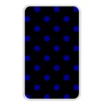 Polka Dots - Dark Blue on Black Memory Card Reader (Rectangular)