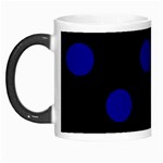Polka Dots - Dark Blue on Black Morph Mug