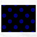 Polka Dots - Dark Blue on Black Jigsaw Puzzle (Rectangular)
