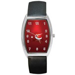 Red Christmas Had Barrel Style Metal Watch