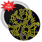 Yellow fantasy 3  Magnets (10 pack) 