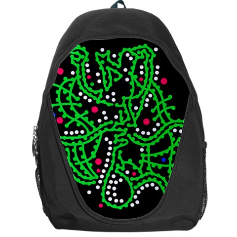 Green fantasy Backpack Bag from ArtsNow.com Front