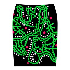 Green fantasy Midi Wrap Pencil Skirt from ArtsNow.com Back