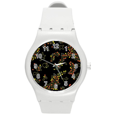 In my mind 2 Round Plastic Sport Watch (M) from ArtsNow.com Front