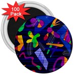 Colorful dream 3  Magnets (100 pack)