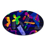 Colorful dream Oval Magnet