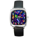 Colorful dream Square Metal Watch