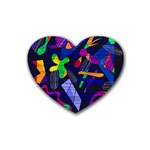 Colorful dream Heart Coaster (4 pack) 