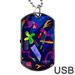 Colorful dream Dog Tag USB Flash (Two Sides) 