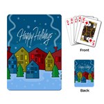 Xmas landscape Playing Card