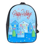 Xmas landscape - Happy Holidays School Bags (XL) 