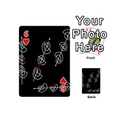 Direction Playing Cards 54 (Mini)  from ArtsNow.com Front - Heart6