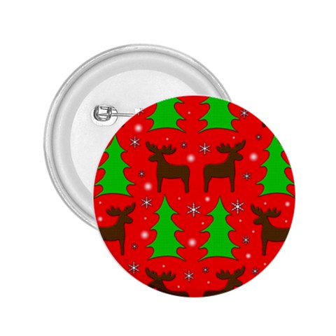 Reindeer and Xmas trees pattern 2.25  Buttons from ArtsNow.com Front
