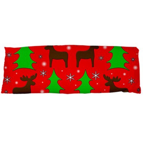 Reindeer and Xmas trees pattern Body Pillow Case Dakimakura (Two Sides) from ArtsNow.com Front