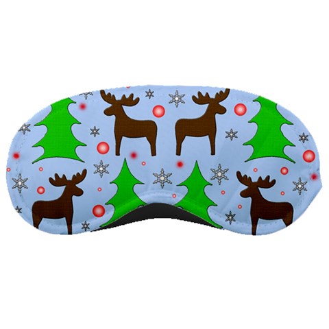 Reindeer and Xmas trees  Sleeping Masks from ArtsNow.com Front