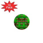 Christmas trees and reindeer pattern 1  Mini Magnet (10 pack) 
