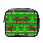 Christmas trees and reindeer pattern Mini Toiletries Bag 2-Side