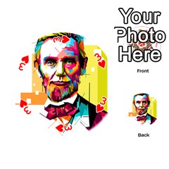Abraham Lincoln Playing Cards 54 (Round)  from ArtsNow.com Front - Heart3