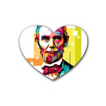 Abraham Lincoln Heart Coaster (4 pack) 