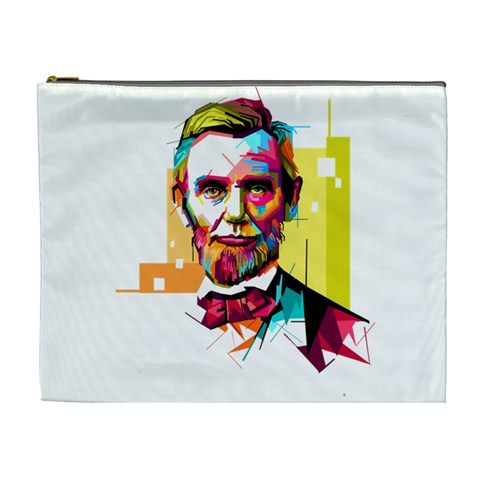 Abraham Lincoln Cosmetic Bag (XL) from ArtsNow.com Front